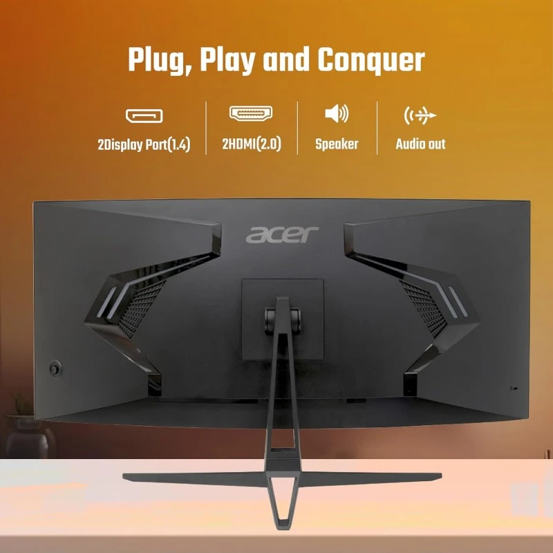 Acer ED270R S3 27 Inch (68.58 Cm) Full HD 1500 R Curved Gaming LCD Monitor with LED Back Light I 1MS VRB, 180Hz Refresh Rate I AMD Freesync Premium I 2 x HDMI 1 x Display Port I HDR 10 I Black Acer ED270R S3 27 Inch (68.58 Cm) Full HD 1500 R Curved Gaming LCD Monitor with LED Back Light I 1MS VRB, 180Hz Refresh Rate I AMD Freesync Premium I 2 x HDMI 1 x Display Port I HDR 10 I Black