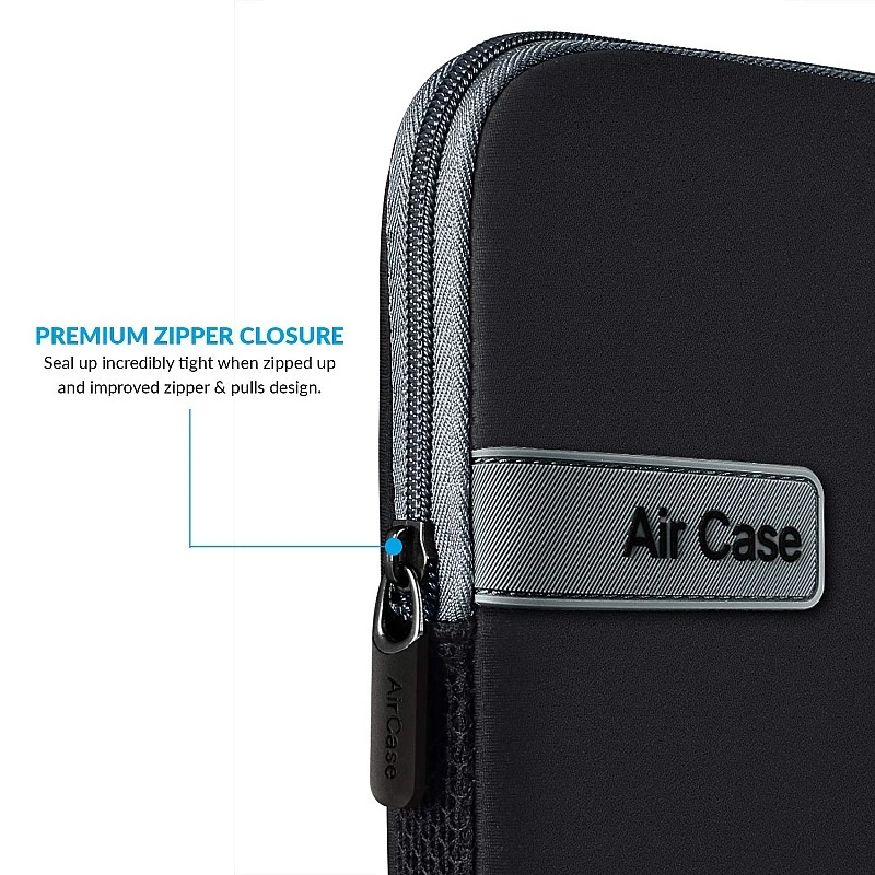 AirCase Laptop Bag Sleeve Case Cover Pouch for 12-Inch 12.5-Inch Laptop for Men & Women Neoprene (Black) AirCase Laptop Bag Sleeve Case Cover Pouch for 12-Inch 12.5-Inch Laptop for Men & Women Neoprene (Black)
