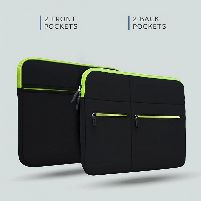 AirCase Premium Unisex Laptop-MacBook Cover Sleeve with Multiple Pockets fits Upto 13.3 Shockproof Zippered Case Bag AirCase Premium Unisex Laptop-MacBook Cover Sleeve with Multiple Pockets fits Upto 13.3 Shockproof Zippered Case Bag