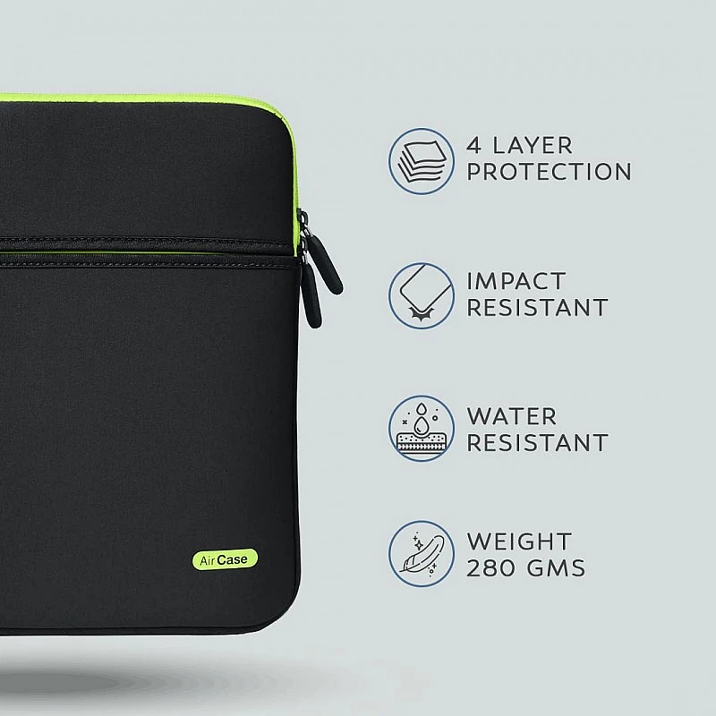 AirCase Premium Unisex Laptop-MacBook Cover Sleeve with Multiple Pockets fits Upto 13.3 Shockproof Zippered Case Bag AirCase Premium Unisex Laptop-MacBook Cover Sleeve with Multiple Pockets fits Upto 13.3 Shockproof Zippered Case Bag