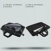AirCase Sleeve Messenger Bag with Handle Detachable Shoulder Strap for Upto 14" Laptop MacBook 3-in-1 use 3 Zippered Spacious Pockets Black AirCase Sleeve Messenger Bag with Handle Detachable Shoulder Strap for Upto 14" Laptop MacBook 3-in-1 use 3 Zippered Spacious Pockets Black