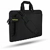 AirCase Sleeve Messenger Bag with Handle Detachable Shoulder Strap for Upto 14" Laptop MacBook 3-in-1 use 3 Zippered Spacious Pockets Black AirCase Sleeve Messenger Bag with Handle Detachable Shoulder Strap for Upto 14" Laptop MacBook 3-in-1 use 3 Zippered Spacious Pockets Black