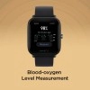 Amazfit Bip U Smart Watch SpO2 Stress Monitor 3.63 cm 1.43 HD Color Display 60 Breathing Training 50 Watch Faces Black