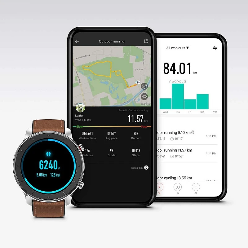 Amazfit GTR Aluminium Alloy (47mm) Smart Watch with 1.39"(33.9cm) AMOLED Display 5ATM Waterproof (Black) Amazfit GTR Aluminium Alloy (47mm) Smart Watch with 1.39"(33.9cm) AMOLED Display 5ATM Waterproof (Black)