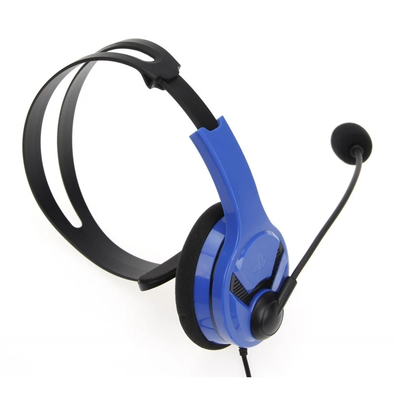 Amazon Basics Mono Chat Wired On Ear Headset for PlayStation 4 (Officially Licensed) - Blue Amazon Basics Mono Chat Wired On Ear Headset for PlayStation 4 (Officially Licensed) - Blue