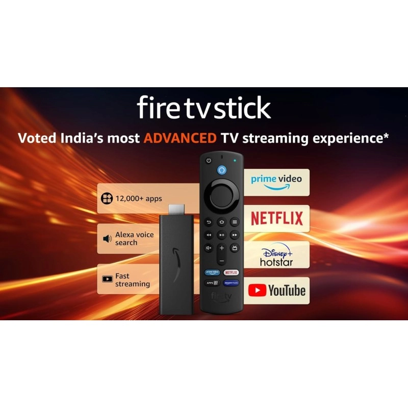 Amazon Fire TV Stick with Alexa Voice Remote (includes TV and app controls) | HD streaming device
