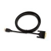 AmazonBasics HL-007347 HDMI Input to DVI Output (Not VGA) Adapter Cable, 6 Feet, Black