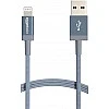 AmazonBasics Nylon Braided Lightning to USB Cable - MFi Certified Apple iPhone Charger, Dark Gray, 3-Ft AmazonBasics Nylon Braided Lightning to USB Cable - MFi Certified Apple iPhone Charger, Dark Gray, 3-Ft
