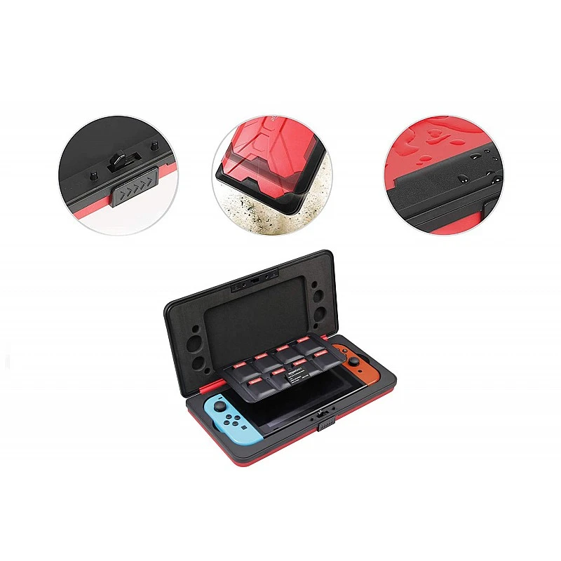 Airtree Vault Case for Nintendo Switch, Red Airtree Vault Case for Nintendo Switch, Red