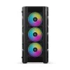 Ant Esports 510 AIR Mid Tower Gaming Cabinet Computer Case Supports E-ATX, ATX, Micro-ATX, Mini-ITX Motherboard Sliding Tempered Glass Side Panel, 3x120 mm ARGB Front 1x120 mm ARGB Rear Fans, Black Ant Esports 510 AIR Mid Tower Gaming Cabinet Computer Case Supports E-ATX, ATX, Micro-ATX, Mini-ITX Motherboard Sliding Tempered Glass Side Panel, 3x120 mm ARGB Front 1x120 mm ARGB Rear Fans, Black