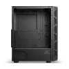 Ant Esports 510 AIR Mid Tower Gaming Cabinet Computer Case Supports E-ATX, ATX, Micro-ATX, Mini-ITX Motherboard Sliding Tempered Glass Side Panel, 3x120 mm ARGB Front 1x120 mm ARGB Rear Fans, Black Ant Esports 510 AIR Mid Tower Gaming Cabinet Computer Case Supports E-ATX, ATX, Micro-ATX, Mini-ITX Motherboard Sliding Tempered Glass Side Panel, 3x120 mm ARGB Front 1x120 mm ARGB Rear Fans, Black