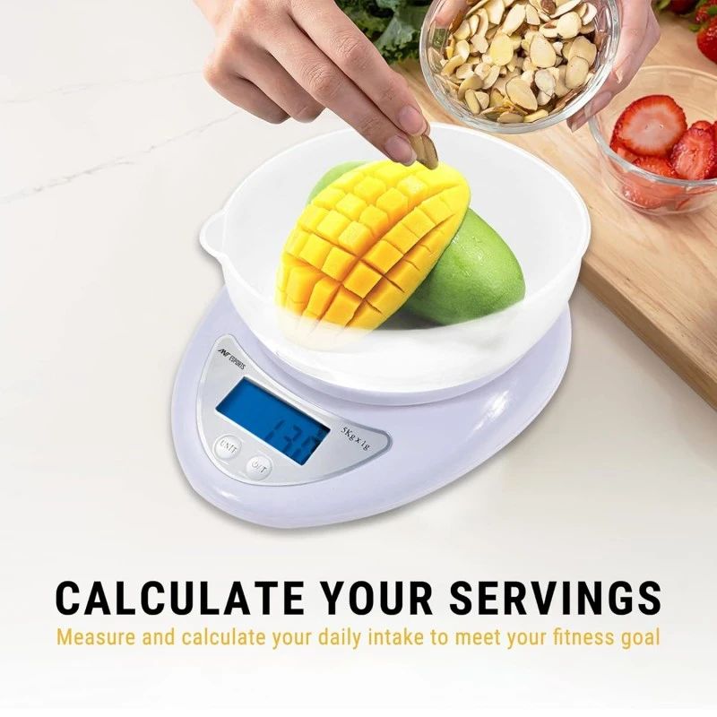 Ant Esports AEKS200 Kitchen Weighing Machine with Bowl, Weighing Scale for Fitness, Shop,Home Baking/Cooking with Large LCD Display,Tare Function,Over Load Indicator,Weigh Upto 5Kgs,30 Months Warranty Ant Esports AEKS200 Kitchen Weighing Machine with Bowl, Weighing Scale for Fitness, Shop,Home Baking/Cooking with Large LCD Display,Tare Function,Over Load Indicator,Weigh Upto 5Kgs,30 Months Warranty