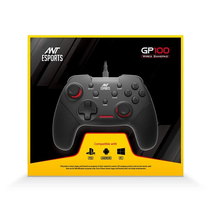 Ant Esports GP110 Wired Gamepad, Compatible for PC & Laptop Computer (Windows 10/8 /7) / PS3 / Android Ant Esports GP110 Wired Gamepad, Compatible for PC & Laptop Computer (Windows 10/8 /7) / PS3 / Android