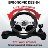 Ant Esports GW190 Race Steering Wheel, Universal USB I 270 Degree rotation with 2 Large Pedals and Shifter Compatible for PC, Xbox One,Xbox Series X/S,PS4,PS3,Nintendo Switch& Android TV–Black Silver Ant Esports GW190 Race Steering Wheel, Universal USB I 270 Degree rotation with 2 Large Pedals and Shifter Compatible for PC, Xbox One,Xbox Series X/S,PS4,PS3,Nintendo Switch& Android TV–Black Silver