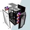 Ant Esports ICE-100 Mid-Tower Computer Case/Gaming Cabinet - Black | Supports ATX, Micro-ATX, Mini-ITX | Pre-Installed 2 x 140mm Front Fans and 1 x 140 mm Rear Fan Ant Esports ICE-100 Mid-Tower Computer Case/Gaming Cabinet - Black | Supports ATX, Micro-ATX, Mini-ITX | Pre-Installed 2 x 140mm Front Fans and 1 x 140 mm Rear Fan