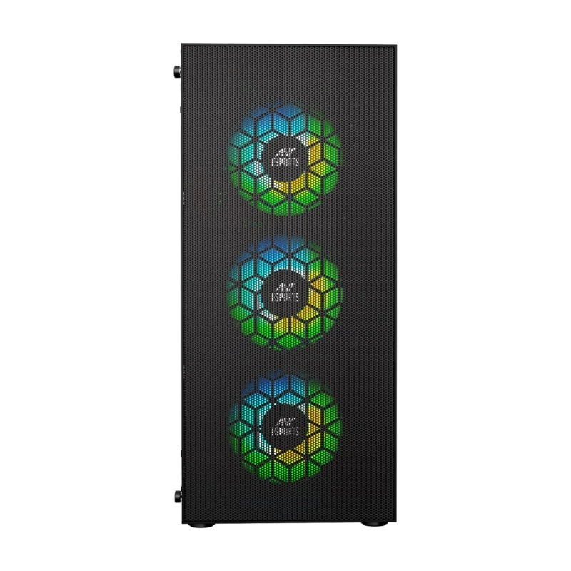Ant Esports ICE-100 Mid-Tower Computer Case/Gaming Cabinet - Black | Supports ATX, Micro-ATX, Mini-ITX | Pre-Installed 2 x 140mm Front Fans and 1 x 140 mm Rear Fan Ant Esports ICE-100 Mid-Tower Computer Case/Gaming Cabinet - Black | Supports ATX, Micro-ATX, Mini-ITX | Pre-Installed 2 x 140mm Front Fans and 1 x 140 mm Rear Fan