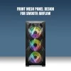 Ant Esports ICE-100 Mid-Tower Computer Case/Gaming Cabinet - Black | Supports ATX, Micro-ATX, Mini-ITX | Pre-Installed 2 x 140mm Front Fans and 1 x 140 mm Rear Fan Ant Esports ICE-100 Mid-Tower Computer Case/Gaming Cabinet - Black | Supports ATX, Micro-ATX, Mini-ITX | Pre-Installed 2 x 140mm Front Fans and 1 x 140 mm Rear Fan