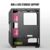 Ant Esports ICE-100 Mid-Tower Computer Case/Gaming Cabinet - Black | Supports ATX, Micro-ATX, Mini-ITX | Pre-Installed 2 x 140mm Front Fans and 1 x 140 mm Rear Fan Ant Esports ICE-100 Mid-Tower Computer Case/Gaming Cabinet - Black | Supports ATX, Micro-ATX, Mini-ITX | Pre-Installed 2 x 140mm Front Fans and 1 x 140 mm Rear Fan
