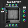 Ant Esports ICE-100 Mid-Tower Computer Case/Gaming Cabinet - Black | Supports ATX, Micro-ATX, Mini-ITX | Pre-Installed 2 x 140mm Front Fans and 1 x 140 mm Rear Fan Ant Esports ICE-100 Mid-Tower Computer Case/Gaming Cabinet - Black | Supports ATX, Micro-ATX, Mini-ITX | Pre-Installed 2 x 140mm Front Fans and 1 x 140 mm Rear Fan