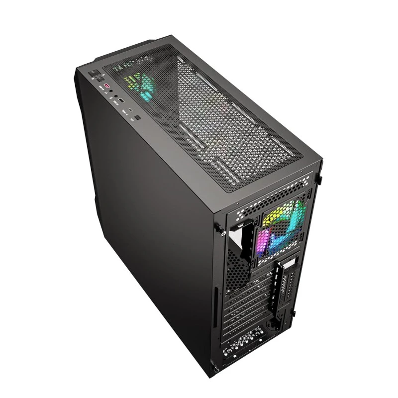 Ant Esports ICE-100 Mid-Tower Computer Case/Gaming Cabinet - Black | Supports ATX, Micro-ATX, Mini-ITX | Pre-Installed 2 x 140mm Front Fans and 1 x 140 mm Rear Fan Ant Esports ICE-100 Mid-Tower Computer Case/Gaming Cabinet - Black | Supports ATX, Micro-ATX, Mini-ITX | Pre-Installed 2 x 140mm Front Fans and 1 x 140 mm Rear Fan