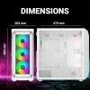 Ant Esports ICE-100 Mid-Tower Computer Case/Gaming Cabinet - Black | Supports ATX, Micro-ATX, Mini-ITX | Pre-Installed 2 x 140mm Front Fans and 1 x 140 mm Rear Fan Ant Esports ICE-100 Mid-Tower Computer Case/Gaming Cabinet - Black | Supports ATX, Micro-ATX, Mini-ITX | Pre-Installed 2 x 140mm Front Fans and 1 x 140 mm Rear Fan