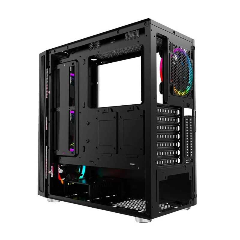 Ant Esports ICE-100 Mid-Tower Computer Case/Gaming Cabinet - Black | Supports ATX, Micro-ATX, Mini-ITX | Pre-Installed 2 x 140mm Front Fans and 1 x 140 mm Rear Fan Ant Esports ICE-100 Mid-Tower Computer Case/Gaming Cabinet - Black | Supports ATX, Micro-ATX, Mini-ITX | Pre-Installed 2 x 140mm Front Fans and 1 x 140 mm Rear Fan
