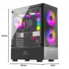 Ant Esports ICE-100 Mid-Tower Computer Case/Gaming Cabinet - Black | Supports ATX, Micro-ATX, Mini-ITX | Pre-Installed 2 x 140mm Front Fans and 1 x 140 mm Rear Fan Ant Esports ICE-100 Mid-Tower Computer Case/Gaming Cabinet - Black | Supports ATX, Micro-ATX, Mini-ITX | Pre-Installed 2 x 140mm Front Fans and 1 x 140 mm Rear Fan