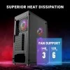Ant Esports ICE-100 Mid-Tower Computer Case/Gaming Cabinet - Black | Supports ATX, Micro-ATX, Mini-ITX | Pre-Installed 2 x 140mm Front Fans and 1 x 140 mm Rear Fan Ant Esports ICE-100 Mid-Tower Computer Case/Gaming Cabinet - Black | Supports ATX, Micro-ATX, Mini-ITX | Pre-Installed 2 x 140mm Front Fans and 1 x 140 mm Rear Fan