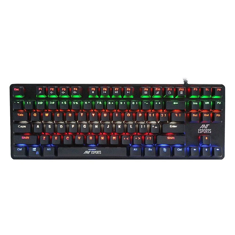 Ant Esports MK1000 Multicolour LED Backlit Wired TKL Mechanical Gaming Keyboard with Blue Switches Ant Esports MK1000 Multicolour LED Backlit Wired TKL Mechanical Gaming Keyboard with Blue Switches