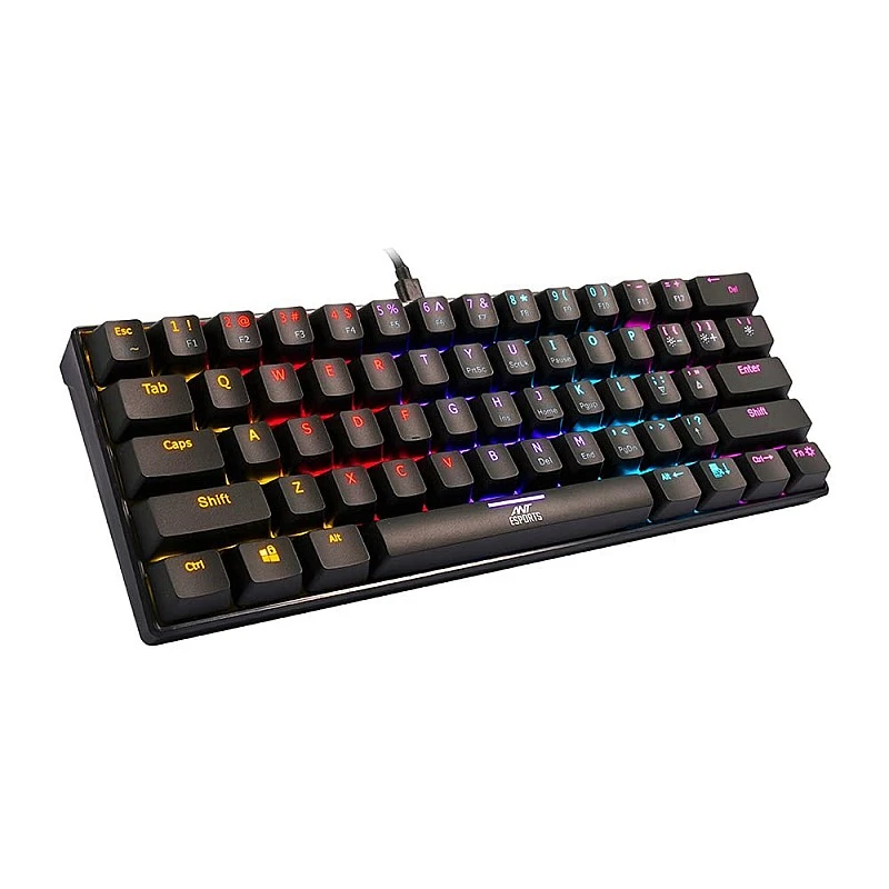 Ant Esports MK1200 Mini Wired Mechanical Gaming Keyboard Red Switch Ant Esports MK1200 Mini Wired Mechanical Gaming Keyboard Red Switch