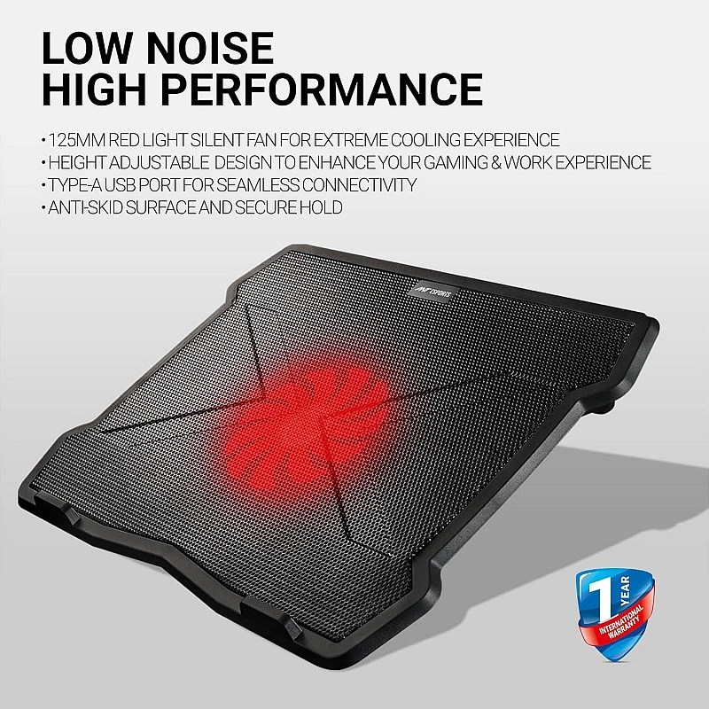 Ant Esports NC210 Gaming Notebook Cooler with 6 Cooling Fans for 10" - 15.6" Laptops, RGB Lights, 2 USB Ports Ant Esports NC210 Gaming Notebook Cooler with 6 Cooling Fans for 10" - 15.6" Laptops, RGB Lights, 2 USB Ports