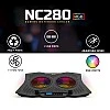 Ant Esports NC210 Gaming Notebook Cooler with 6 Cooling Fans for 10" - 15.6" Laptops, RGB Lights, 2 USB Ports Ant Esports NC210 Gaming Notebook Cooler with 6 Cooling Fans for 10" - 15.6" Laptops, RGB Lights, 2 USB Ports