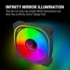 Ant Esports Spectraflow 120mm 3 IN 1 ARGB Case Fan Kit - Black, Infinity Mirror Design, PWM Control, 1800 RPM, 45 CFM Airflow