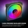Ant Esports Spectraflow 120mm 3 IN 1 ARGB Case Fan Kit - Black, Infinity Mirror Design, PWM Control, 1800 RPM, 45 CFM Airflow