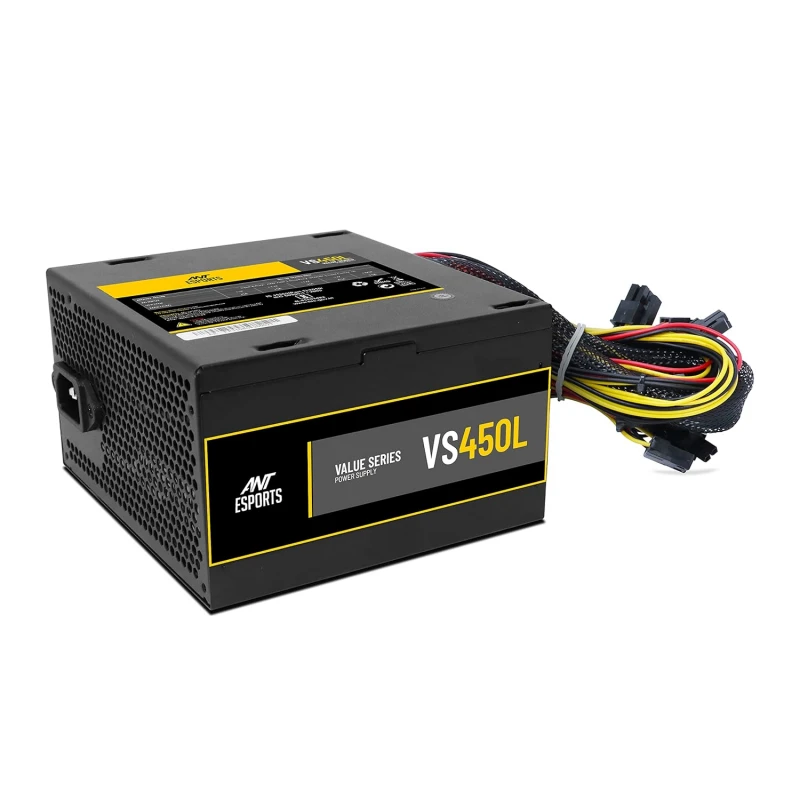 Ant Esports VS400L NonModular High Efficiency Gaming Power Supply/PSU with Continuous Power and 120mm Silent Fan Ant Esports VS400L NonModular High Efficiency Gaming Power Supply/PSU with Continuous Power and 120mm Silent Fan