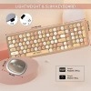 Ant Esports WKM44 Keyboard and Mouse Combo, Colourful Wireless Keyboard with Round Keycaps,2.4GHz Dropout-Free Connection, Long Battery Life, Cute Wireless Mouse for PC/Laptop/Computer- Candy Brown Ant Esports WKM44 Keyboard and Mouse Combo, Colourful Wireless Keyboard with Round Keycaps,2.4GHz Dropout-Free Connection, Long Battery Life, Cute Wireless Mouse for PC/Laptop/Computer- Candy Brown