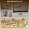 Ant Esports WKM44 Keyboard and Mouse Combo, Colourful Wireless Keyboard with Round Keycaps,2.4GHz Dropout-Free Connection, Long Battery Life, Cute Wireless Mouse for PC/Laptop/Computer- Candy Brown Ant Esports WKM44 Keyboard and Mouse Combo, Colourful Wireless Keyboard with Round Keycaps,2.4GHz Dropout-Free Connection, Long Battery Life, Cute Wireless Mouse for PC/Laptop/Computer- Candy Brown