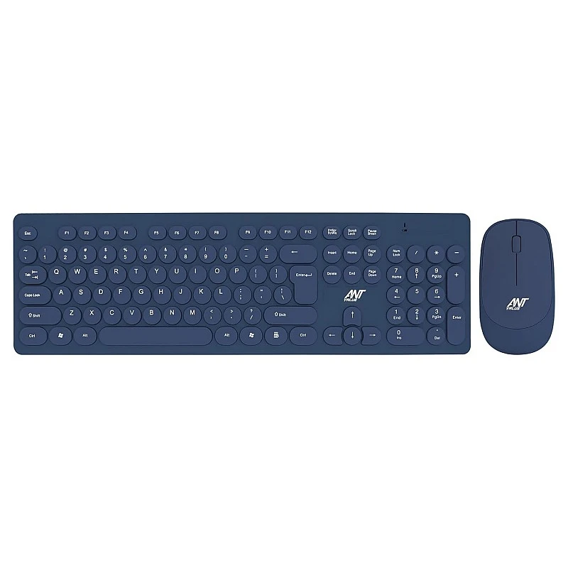 Ant Value FKBRI05 Wireless Keyboard Mouse Combo - 2.4Ghz Aesthetic Quiet Keyboard and Mouse Wireless - 110 Keys Full Size Ultra-Thin Keyboard for Laptop, Computer, PC, Notebook, Windows, Mac OS (Blue) Ant Value FKBRI05 Wireless Keyboard Mouse Combo - 2.4Ghz Aesthetic Quiet Keyboard and Mouse Wireless - 110 Keys Full Size Ultra-Thin Keyboard for Laptop, Computer, PC, Notebook, Windows, Mac OS (Blue)