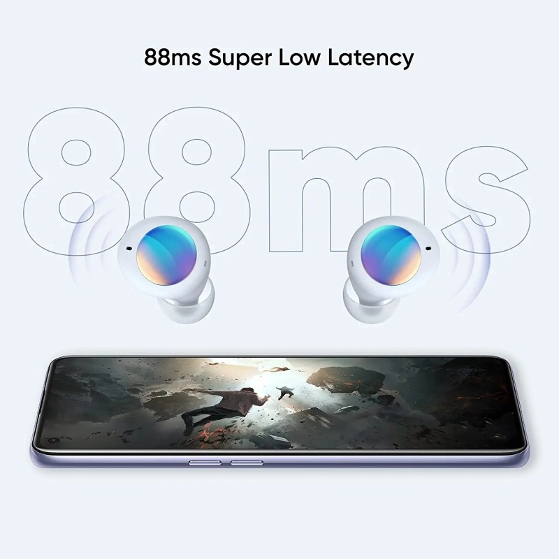 realme Buds Q2 Active Noise Cancellation ANC in-Ear TWS Earphones (White) realme Buds Q2 Active Noise Cancellation ANC in-Ear TWS Earphones (White)