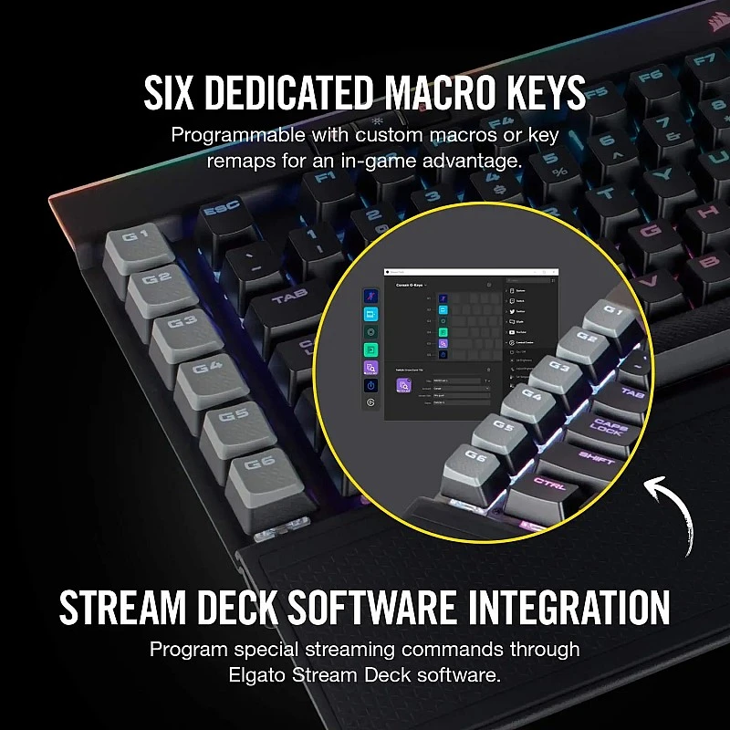 Corsair k95 rgb mechanical gaming keyboard-usb passthrough-cherry mx speed- black Corsair k95 rgb mechanical gaming keyboard-usb passthrough-cherry mx speed- black
