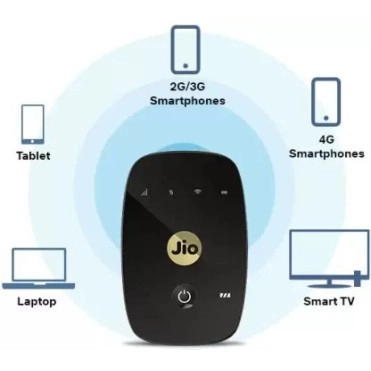  JioFi 4G Hotspot M2S | 150 Mbps Portable Wi-Fi Device (Black) Refurbished