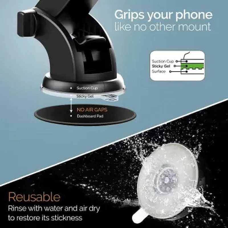 Amkette Car Mobile Holder for Clip Black Amkette Car Mobile Holder for Clip Black