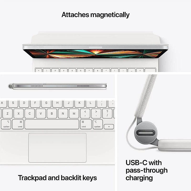 Apple Magic Keyboard for iPad Pro 11-inch 3rd, 2nd and 1st Generation and iPad Air 5th and 4th Generation Black Apple Magic Keyboard for iPad Pro 11-inch 3rd, 2nd and 1st Generation and iPad Air 5th and 4th Generation Black