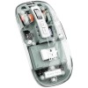 Arctic Fox Pureview Transparent Wireless and Bluetooth Rechargeable Mouse, USB Receiver,LED Battery Magic Silm for Office/PC/Mac/Laptop/Apple/ipad(Space Blue)