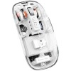 Arctic Fox Pureview Transparent Wireless and Bluetooth Rechargeable Mouse, USB Receiver,LED Battery Magic Silm for Office/PC/Mac/Laptop/Apple/ipad(Space Blue)