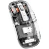 Arctic Fox Pureview Transparent Wireless and Bluetooth Rechargeable Mouse, USB Receiver,LED Battery Magic Silm for Office/PC/Mac/Laptop/Apple/ipad(Space Blue)