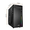 Artis Frost 3.0 RGB Computer Cabinet Support Micro ATX Motherboard,1 x 8 cm Fan with VIP 400W Power Supply Artis Frost 3.0 RGB Computer Cabinet Support Micro ATX Motherboard,1 x 8 cm Fan with VIP 400W Power Supply