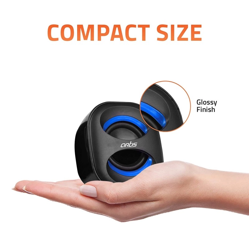 Artis Mini 2.0 USB Multimedia Speakers Blue Artis Mini 2.0 USB Multimedia Speakers Blue