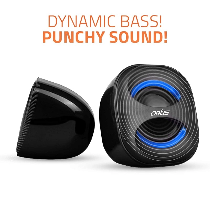 Artis Mini 2.0 USB Multimedia Speakers Blue Artis Mini 2.0 USB Multimedia Speakers Blue