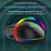 Aula F812 Wired Gaming Mouse, Macro - Hexagonal Computer Mice with RGB Backlit |7 Customized Marco Keys with Light Effect, Adjustable 4800 DPI Optical Sensor (Black) Aula F812 Wired Gaming Mouse, Macro - Hexagonal Computer Mice with RGB Backlit |7 Customized Marco Keys with Light Effect, Adjustable 4800 DPI Optical Sensor (Black)